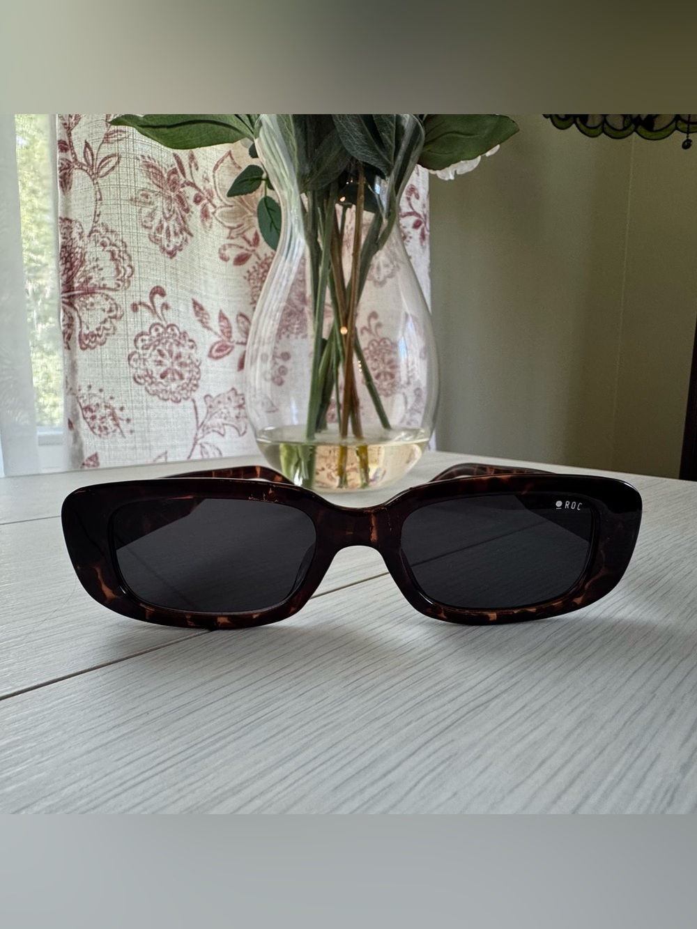 ROC Eyewear Creeper Tortoise Chunky Rectangle Sunglasses Cat 3